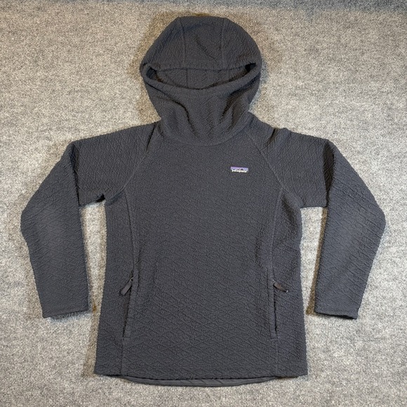 Patagonia Tops - Patagonia Diamond Capra Fleece Pullover Hoodie Sweater Womens S Navy Blue